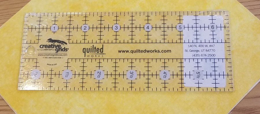 Creative Grids 2½ x 6½ Ruler – Quilted Works